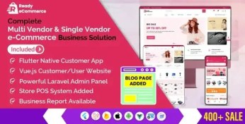 تصویر دانلود اپلیکیشن فروشگاهی فلاتر Ready ecommerce ردی کامرس 