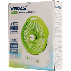 تصویر پنکه رومیزی شارژی Weidasi WD-202 Weidasi WD-202 Fan