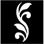 تصویر شابلون باتیس آرت طرح برگ کد 651 