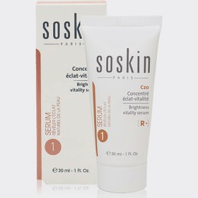 تصویر سرم روشن کننده ویتامین سی سسکین Soskin C20 Brightness Vitality Serum 30ml 