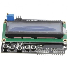 تصویر شیلد LCD کاراکتری ۱۶×۲ آردوینو همراه کی‌پد 