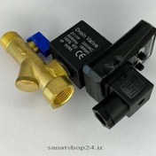 تصویر اتودرین برقی تایمر 1/2 اینچ ولتاژ 230VAC همراه با صافی 