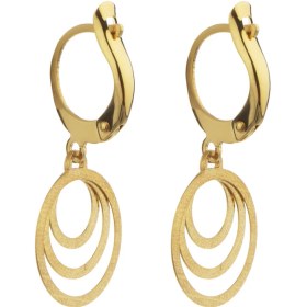 تصویر گوشواره طلا 18 عیار طرح هندسی زنانه مدل ME0990 DOUSTAN ME0990 Gold Earring For Women