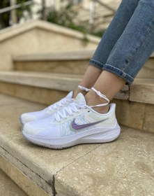 تصویر نایکی زوم وینفلو ۸ سفید سوسنی || Nike Zoom Winflo 8 - 3 Nike Zoom Winflo 8