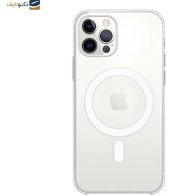 تصویر قاب شیشه ای شفاف Iphone 11 قابلیت شارژ با مگ سیف Clear Case with MagSafe iPhone 11 Clear Case with MagSafe