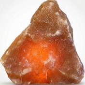 تصویر آبازور سنگ نمک طبیعی مدل صخره ای 