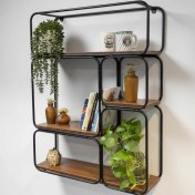 تصویر شلف دیواری مدل زبرا از ملامینه 