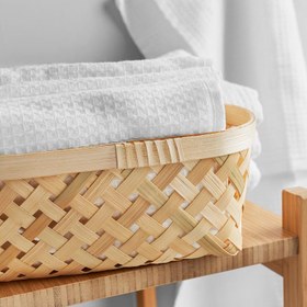 تصویر ست 2 عددی سبد ایکیا مدل SALUDING ا IKEA SALUDING Basket, set of 2, handmade bamboo IKEA SALUDING Basket, set of 2, handmade bamboo