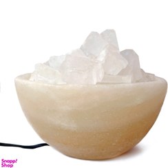 تصویر آباژور رومیزی مدل کاسه‌‎ای دل نمک 