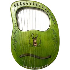 تصویر چنگ رومی ۱۶ سیم سبز مدل گلوریا Gloria 