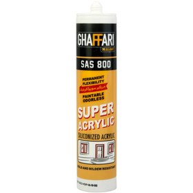 تصویر چسب درزگیر سوپر آکریلیک Ghaffari SAS800 310ml GHAFFARI SAS800 310ML SUPER ACRYLIC ADHESIVE