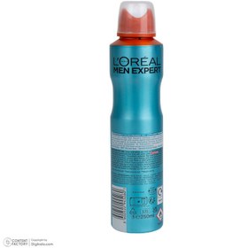 تصویر اسپری دئودورانت کول پاور لورآل L’Oréal آبی L’Oréal Men Expert Cool Power Spray Deodorant