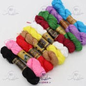 تصویر پک ۱۰ رنگ نخ مرسریزه ۵۰ گرمی 