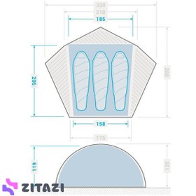 تصویر چادر کوهنوردی فورکلاز 3 نفره مدل Forclaz MT900 - زمان ارسال 15 تا 20 روز کاری 