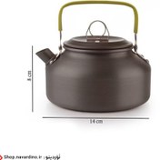 تصویر کتری سفری کوهنوردی 800 میلی لیتری مدل 1008 coffee pot -1008