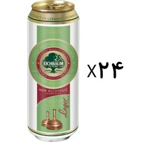 تصویر ماءالشعیر کلاسیک لاگر ایچ بایوم 500 میلی لیتر باکس 24 عددی eichbaum lager non alcoholic beer 500 ml