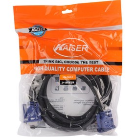 تصویر کابل VGA برند کیسر 3 متر VGA CABLE 3+4M/M 3M