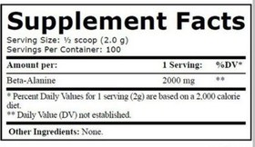 تصویر بتا آلانین متابولیک 300 گرم Metabolic Beta Alanine 