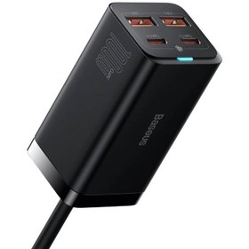 تصویر شارژر دیواری باسئوس مدل CCDK100EU GaN3 Pro 100W به همراه کابل USB-C طول 1.5 متر 