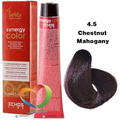 تصویر رنگ مو بدون آمونیاک سینرژی اچ اس لاین شماره 4.5 Hair color without ammonia Synergy HS Line No. 4.5