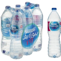 تصویر آب آشامیدنی نستله سری پیور لایف – 1.5 لیتر بسته 6 عددی 