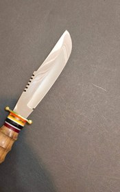 تصویر چاقو شکاری استیل دسته گرد T139 