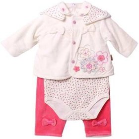 تصویر ست لباس دخترانه نیلی مدل 2054P ا Nili 2054P Baby Girl Clothing Set Nili 2054P Baby Girl Clothing Set