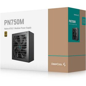 تصویر پاور کامپیوتر 750 وات تمام ماژولار دیپ کول مدل PN750M Gold DEEPCOOL PN750M 750W 80 Plus Gold Full Modular Power Supply