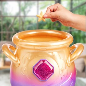 تصویر مجیک میکسیز دیگ جادویی با عروسک رباتیک سورپرایزی بنفش مدل Moose - Magic Mixies - Magic Cauldron Purple 