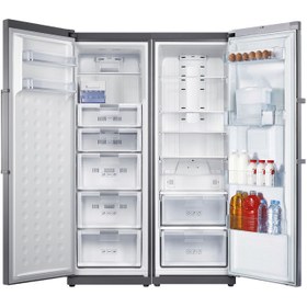 تصویر یخچال فریزر دوقلو اسنوا 38 فوت سری هایپر مدل SRD-M211SS -SFD-M211SS SNOWA REFRIGERATOR SRD-M211SS -SFD-M211SS 38 FT