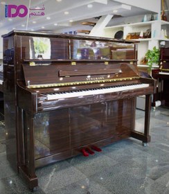 تصویر پیانو آکوستیک شومان قهوه ای براق 121 Schumann 121 glossy brown acoustic piano