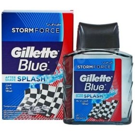 تصویر افترشیو ژیلت Gillette سری STORM FORCE مدل SPLASH حجم 100 میلی لیتر 