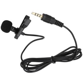 تصویر میکروفون یقه ای باسیم 3.5 میلی متری ایکس او مدل MKF01 طول 2 متر XO MKF01 Lavalier Microphone 3.5mm 2M