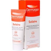 تصویر کرم ضد افتاب بی رنگ درماگور مناسب انواع پوست ا Creme Solaire SPF50+ Dermagor Creme Solaire SPF50+ Dermagor
