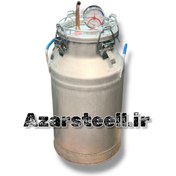 تصویر مخزن عرق گیری گلاب گیری ۵۰ لیتری با فشارسنج و حرارتسنج دستگاه تقطیر بیدون - ۴۰ لیتری درجه دار ۱ خروجی 