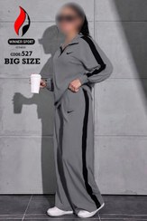 تصویر ست بلوز شلوار سایز بزرگ زنانه کد 002 Womens big size pants blouse set code 002