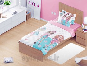 تصویر ست روتختی فانتزی دخترانه طرح فشن 4 تکه کد 171 Girl's bedding set, Moana design, code 171