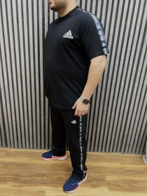 تصویر ست تیشرت و شلوار آدیداس Adidas سایزبزرگ ( 8138 ) 