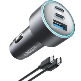 تصویر شارژر فندکی 67 وات انکر- مدل A2731 همراه با کابل Anker 535 USB-C Car Charger 67W A2731