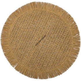 تصویر زیر بشقابی حصیری 