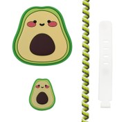 تصویر محافظ کابل و شارژر وال کیس طرح آواکادو مناسب برای شارژر 20W اپل 