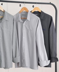 تصویر پیراهن مردانه بیسیک نخ پنبه کش قواره آزاد سایز L مناسب چهار فصل 