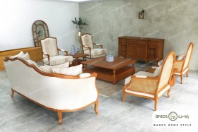 تصویر مبل کلاسیک مدل راشل پلاس روما و فرانسوی 