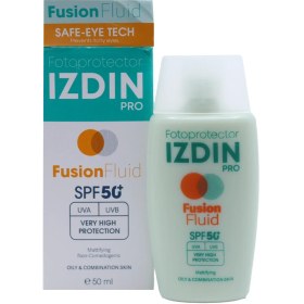 تصویر کرم ضد آفتاب بدون رنگ فیوژن فلوئید ایزدین پرو 50ml Fusion Fluid  Izdin Pro 50ml