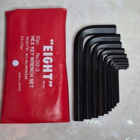 تصویر ست آلن کیفی 10 عددی 