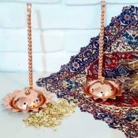 تصویر اسپند دود کن مسی مدل خورشیدی 