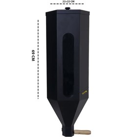 تصویر سیلو قهوه دیواری 6 کیلویی تیرکس 