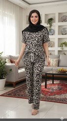 تصویر ست بلوز شلوار پلنگی 