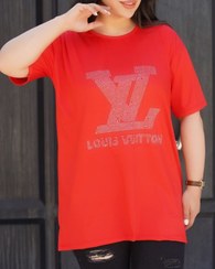 تصویر تیشرت نگینی lv تک - صدفی 