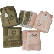 تصویر سرویس حوله ۱۰ تکه گلدوزی شده Cartier 